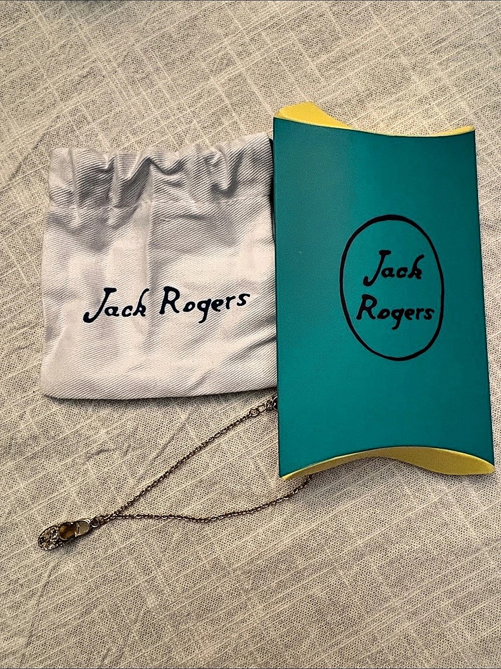 Jack Rogers Jack Charm Necklace Gold-Tone anklet
